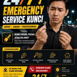 LAYANAN KUNCI DARURAT 24/7